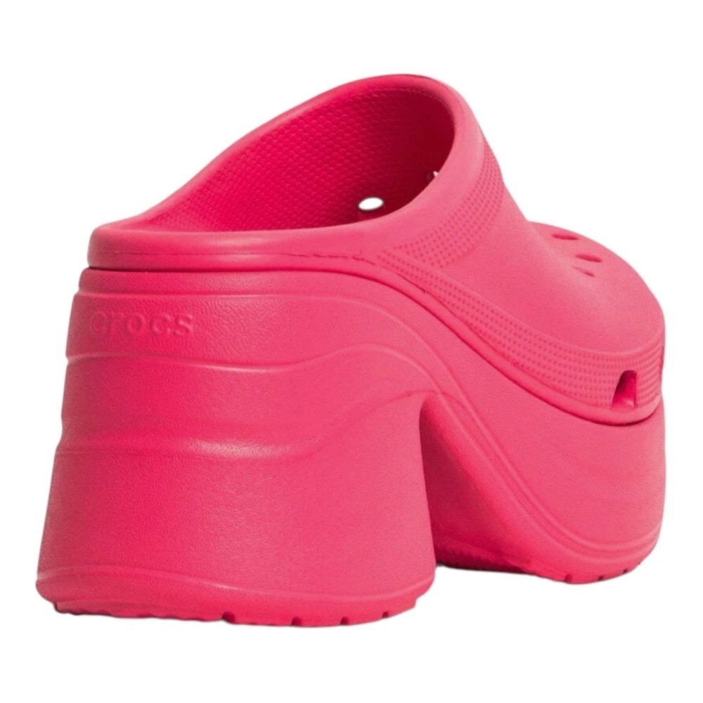Stylish Pink Platform Clogs - Picture 3 of 6